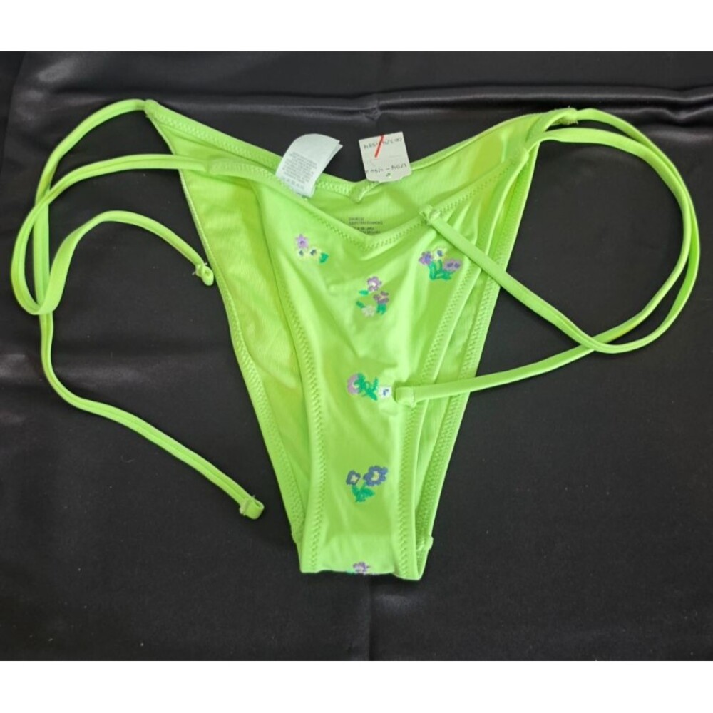Aerie Freen Floral Cheekiest String Bathing Swim Suit Bottom Size XS NEW NWT